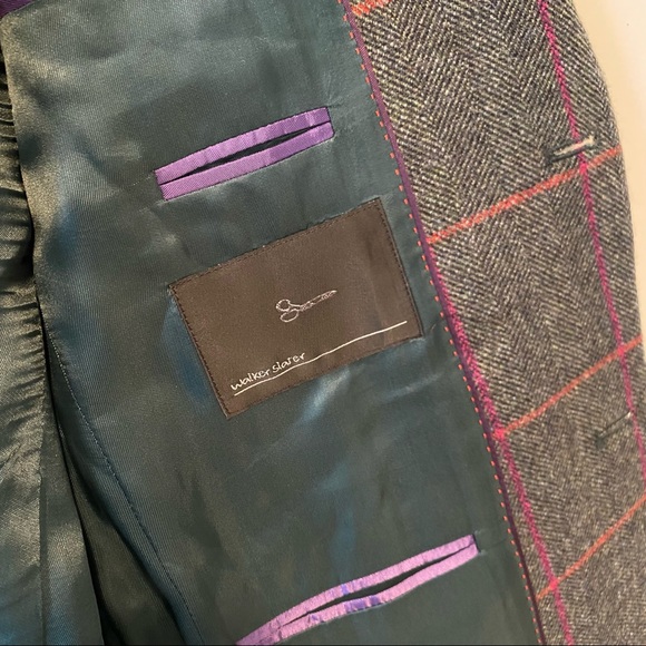 WALKER SLATER  tweed plaid jacket - Picture 6 of 6